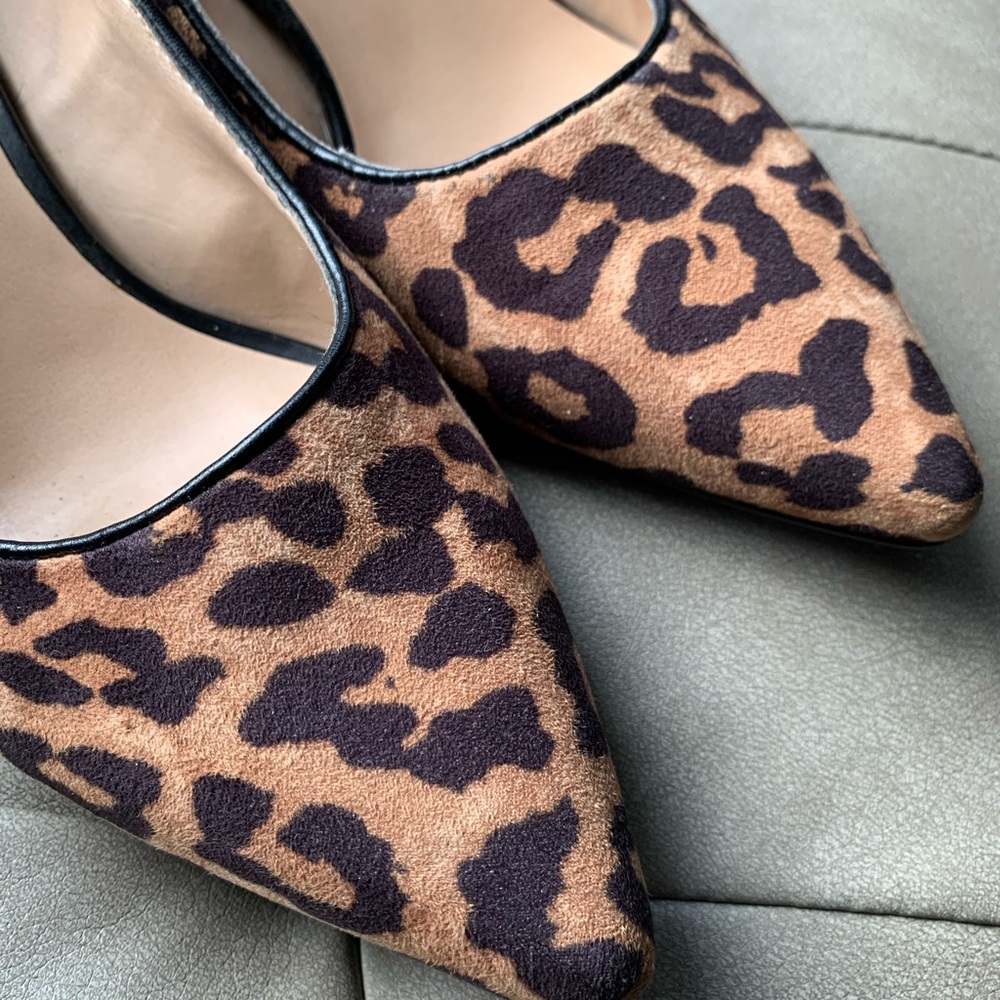 Franco Sarto Leopard Print Block Heel Pump - Picture 2 of 6